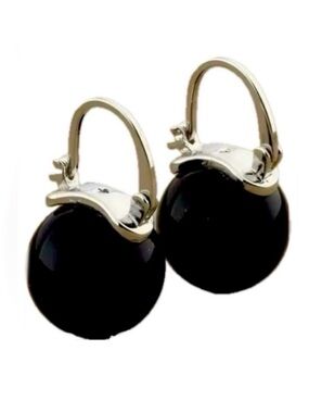 KATE SPADE NEW YORK ♠️ jet black pearl drop earrings